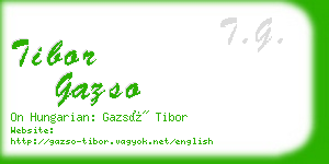 tibor gazso business card